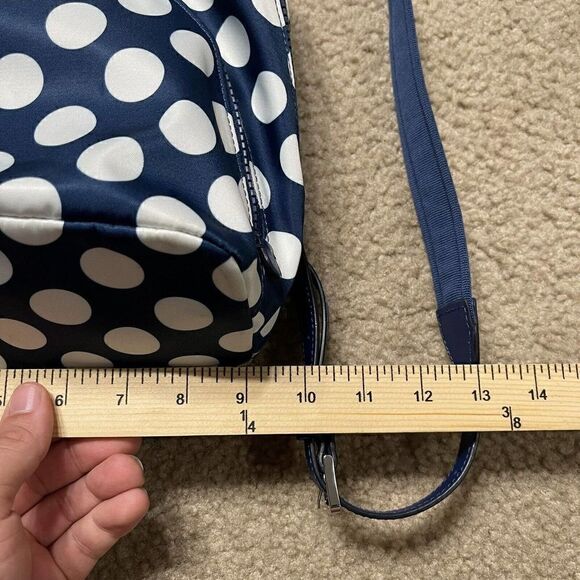 Kate Spade Polka Dot Karissa Nylon Seaside Medium Backpack Blue 3-Compartment - Picture 12 of 12